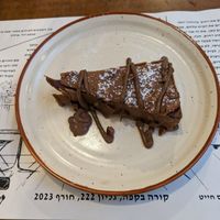 Vegan "Nutcracker" Chocolate Crème Brulee at Tmol Shilshom in Jerusalem