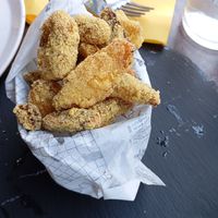 Those fried mushrooms were delicious! at Art Burger in Pisa