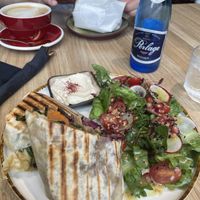 Vegan vegetable wrap  at Freya Cafe in Warsaw