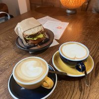 Cappuccino  at Freya Cafe in Warsaw