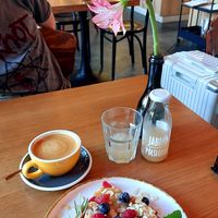 Peanut butter & jelly bun at Freya Cafe in Warsaw