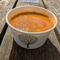 Vegetable soup at RSPB Bempton Cliffs in Bridlington