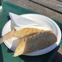 Sausage roll  at RSPB Bempton Cliffs in Bridlington