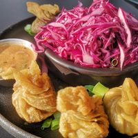 Deerbrook dumplings 💚 Kids were faster than the photographer at Deerbrook Kitchen in Koenigstein