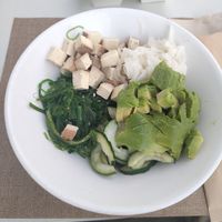 Tofu poke bowl at Mistura in Conil De La Frontera