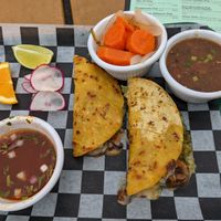 Vegan tacos at Camp Taco at Lost Forty Brewing in Little Rock