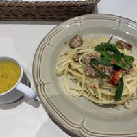 Pasta lunch set (+pumpkin soup )  at Whitely Kyoto in Kyoto