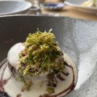 Swede with coconut cream sauce   at Sault in Daylesford