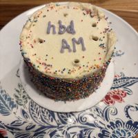 My vegan birthday cake. 😋  at All Roads in Jefferson