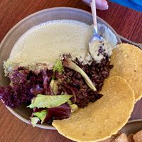 Wild Native Mushroom Pumpkin Seed Mole (except where are the mushrooms? 😕)  at Wahpepah's Kitchen in Oakland