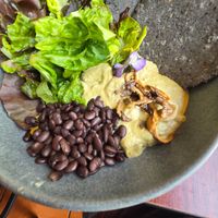 Pumpkin seed mole at Wahpepah's Kitchen in Oakland