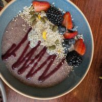Blue corn mush 😝 at Wahpepah's Kitchen in Oakland
