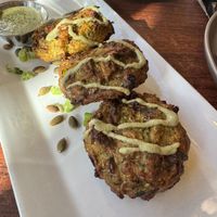 Wild rice fritters  at Wahpepah's Kitchen in Oakland