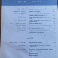 Menu  at Karma Kayak in 