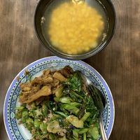 Brown rice n vegetables  at SuManYuan 素满园 - People's Park Centre in Central Singapore