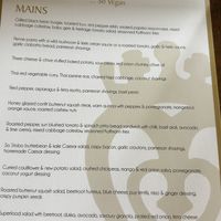 Lunch vegan menu  at Stobo Castle Health Spa - So Stobo in Peebles