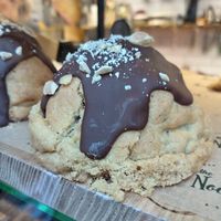 Hazelnut brownie stuffed cookie at The Nook in Durham