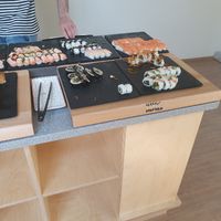 Sushi selection at Freeesh in Helsinki