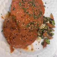 Vegan burger  at Capri in Lanzarote