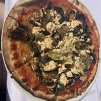 Vegan pizzaa  at Capri in Lanzarote