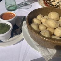 Canarian potatoes with mojo sauce were  at Capri in Lanzarote