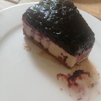 Vegan Cheesecake with Blueberry Cream at GÖTTLICH Essen & Trinken in Berlin