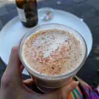 Chai latte with oat milk at Revista Coffee in Groningen