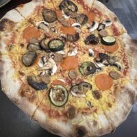 Great vegan pizza   at Pizza Piccolo in South West London