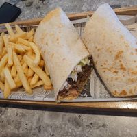 Gyros in Tortilla  at Star Fast Food in Rhodes