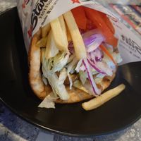 Souvlaki in pita  at Star Fast Food in Rhodes