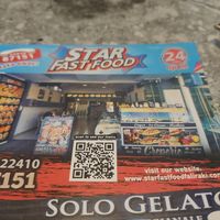 Scan QR code for vegan menu in english  at Star Fast Food in Rhodes