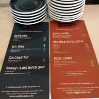 The menu at Caffénation goes Koco in Antwerpen