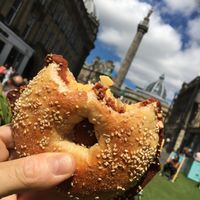 Bagel and pastrami at KINGBABYBAGELS in Newcastle Upon Tyne