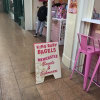 Sign at KINGBABYBAGELS in Newcastle Upon Tyne