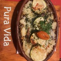 Vegan potato pie  at Pura Vida in El Calafate