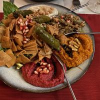 Vegan menu platter  at Royal Lebanon in Giessen
