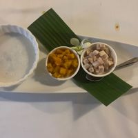 Taro in coconut milk at Jim Thompson in Central Singapore