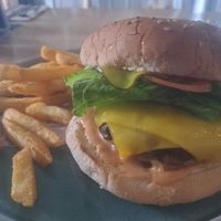 The vegan burger at Moss On Wood in Mackay
