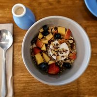 Granola with Coconut Panna Cotta at Moss On Wood in Mackay