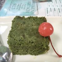 Vegan matcha cake  at Planta in Phnom Penh