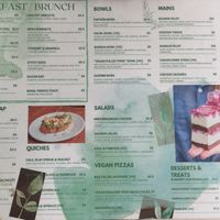 Menu  at Planta in Phnom Penh