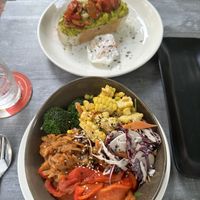 Breaky - avocado on toast and vegan pulled pork bowl  at Planta in Phnom Penh