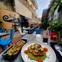 Cauliflower steak and cous cous at Planta in Phnom Penh