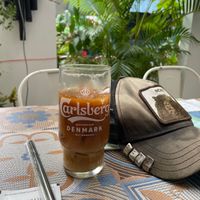 Cashew milk lattee  at Planta in Phnom Penh