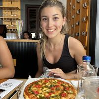 Great vegan pizza options in the Marmaris marina  at Pizza Locale Marmaris Marina in Marmaris