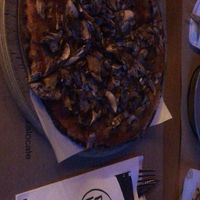 vegan mushroom pizza  at Pizza Locale Marmaris Marina in Marmaris