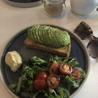 Avocado toast  at Artisan Coffee in Edinburgh