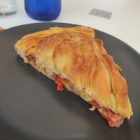 Empanada de verduras at Frenchies Pastelería in Valencia