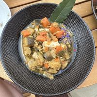 Tofu and vegetables  at Pipelettes & Co in Trouville-sur-mer