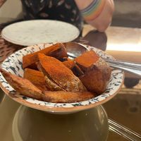 Potatoes with paprika at Tierra in Matera